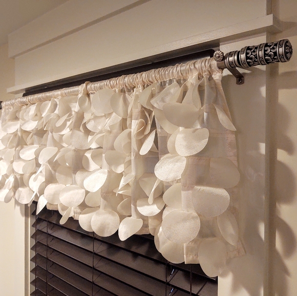 Wayfair curtain rod & Valance curtain